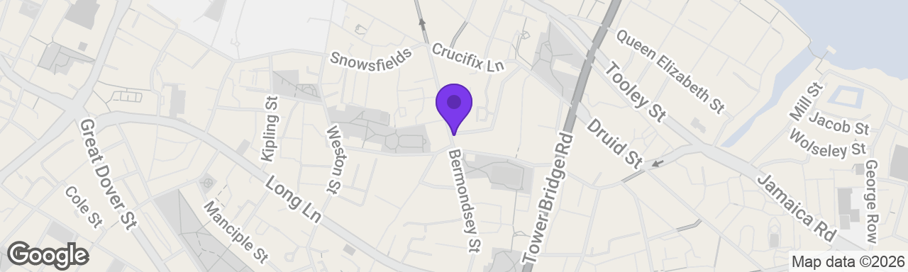 Map showing Loft on Bermondsey