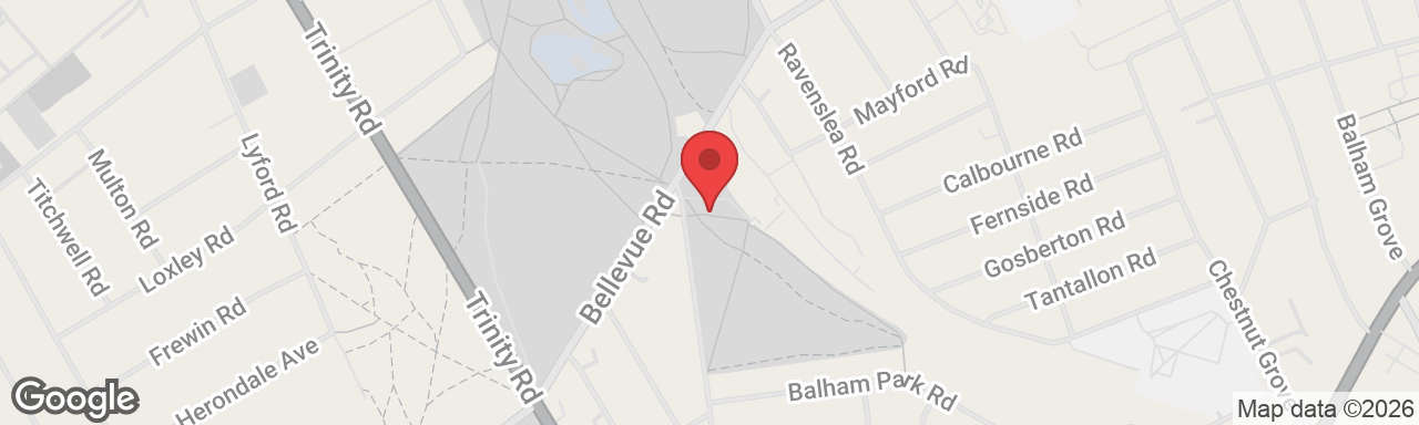 Map showing Wandsworth Common